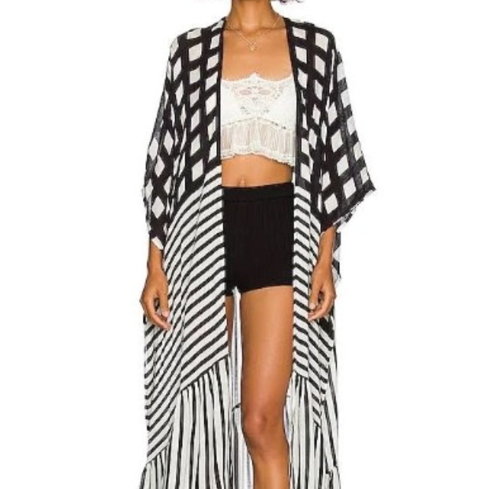 Free People Kenna Ruffle Kimono
